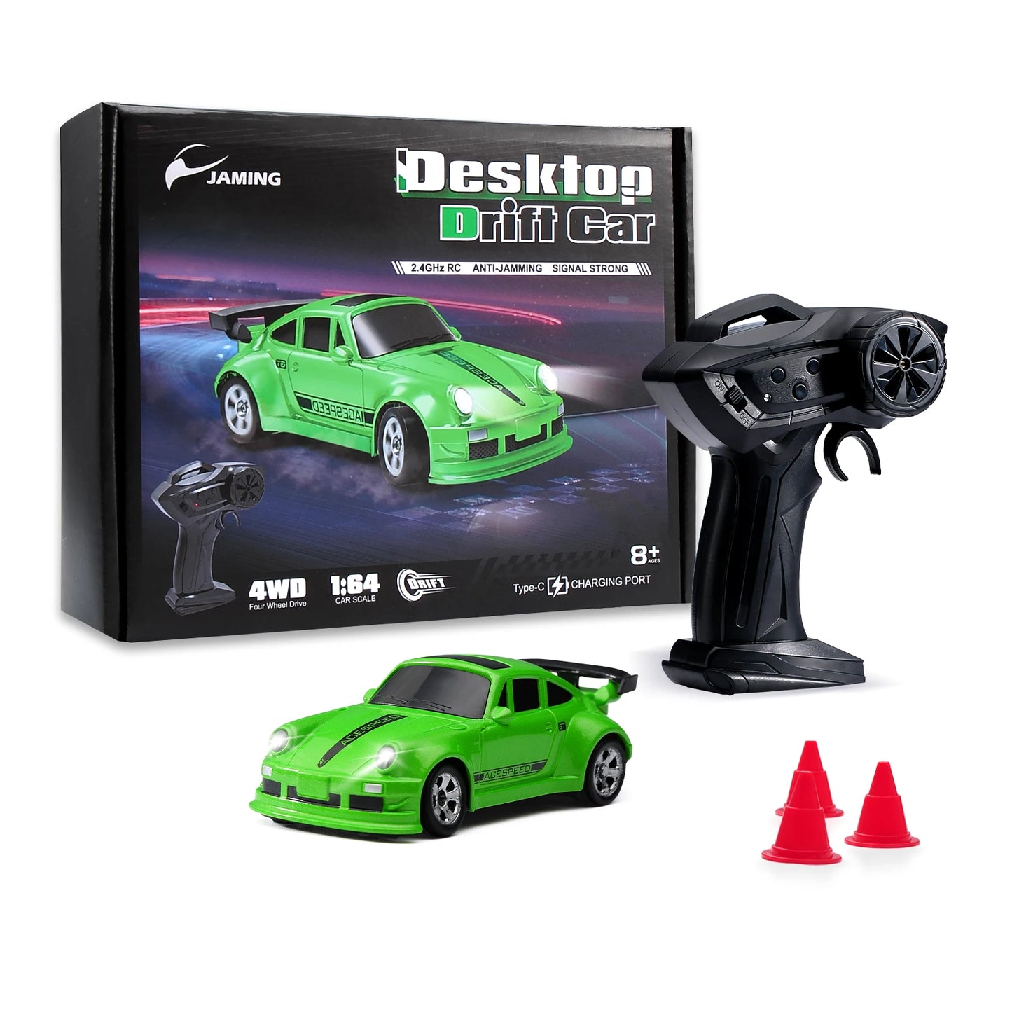 KF20 1:64 Mini RC Drift Car – 2.4GHz High-Speed 4WD Electric Racing Toy
