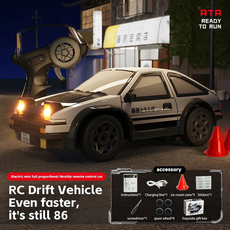KF20 1:64 Mini RC Drift Car – 2.4GHz High-Speed 4WD Electric Racing Toy