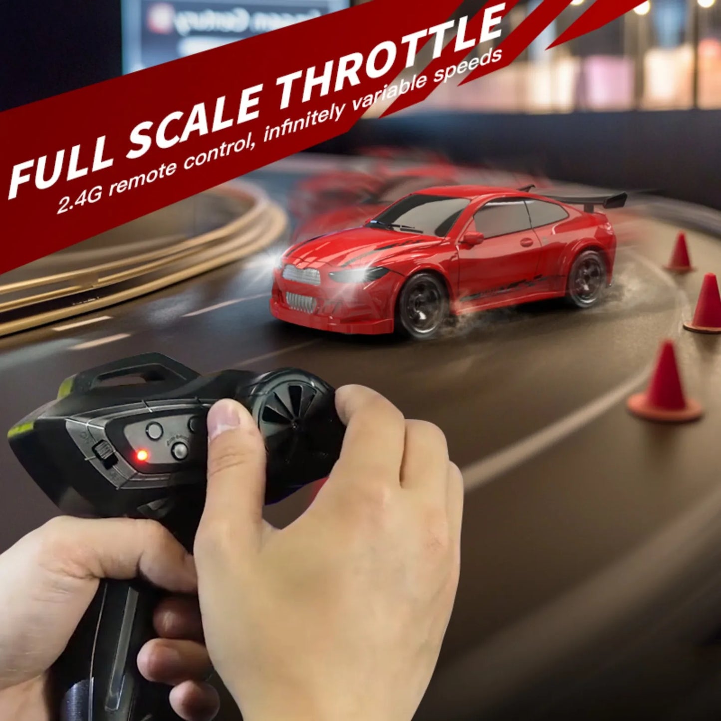 KF20 1:64 Mini RC Drift Car – 2.4GHz High-Speed 4WD Electric Racing Toy