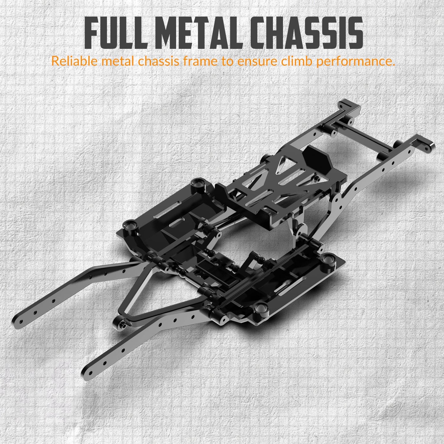 RCS24 off Road 1/24 Rock Crawlers with LED 4WD White