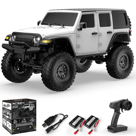 RCS24 off Road 1/24 Rock Crawlers with LED 4WD White