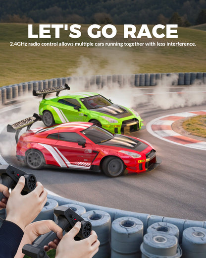 1:20 RC Drift Car 4WD, 2 Batteries, Dual Motor RED