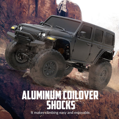 1:24 Crawler RC Monster Truck Rock Climbing with Led Light Black