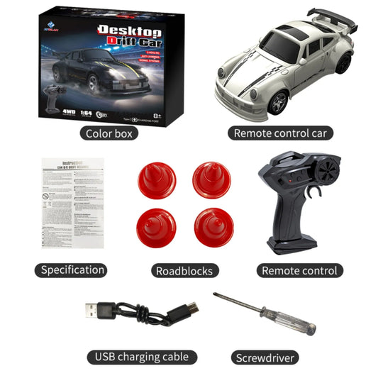 KF20 1:64 Mini RC Drift Car – 2.4GHz High-Speed 4WD Electric Racing Toy