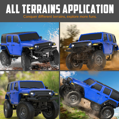RCS24 off Road Crawlers 1/24 All Terrain 4WD Monster Truck Blue