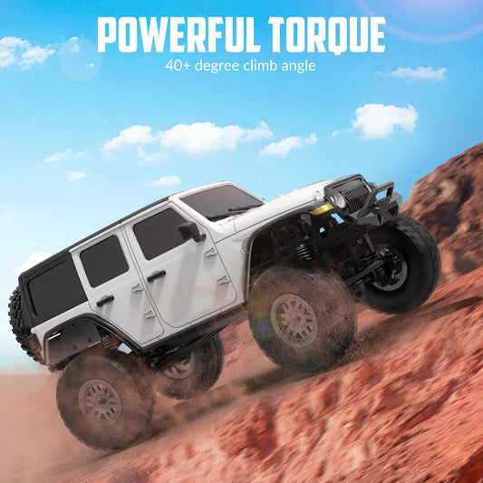 RCS24 off Road 1/24 Rock Crawlers with LED 4WD White